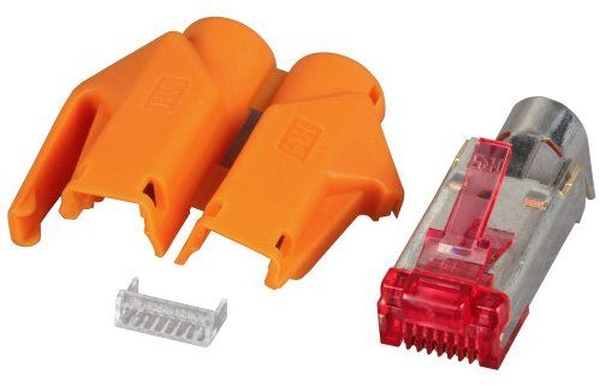 Hirose TM21 Netzwerkstecker Cat.6, inkl. Tülle und Kamm, orange Hirose 