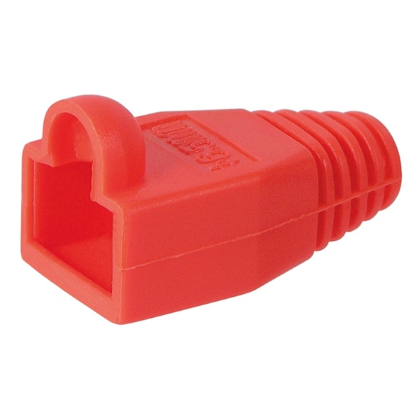 Tülle, rot, für RJ45 Stecker, Kabeleinführung 6,40mm Goobay 11217