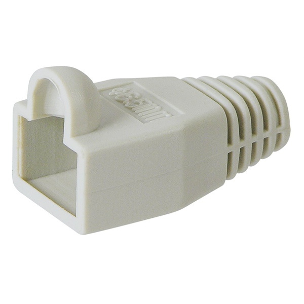 Tülle grau, für RJ45 Stecker, Kabeleinführung 6,40mm Goobay 11236