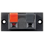 Lautsprecher Terminal, 2 polig, Klemmleiste rot/schwarz Goobay 11251