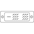 Anschluss Seite 1:DVI Kabel DVI-D (digital), 18+1 Stecker auf 18+1 Stecker, 2x Ferrit, schwarz 2m