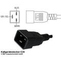 Anschluss Seite 1:High Class Server Verlängerung C20 - C19, 1mm², 1,8m rmLine 7418